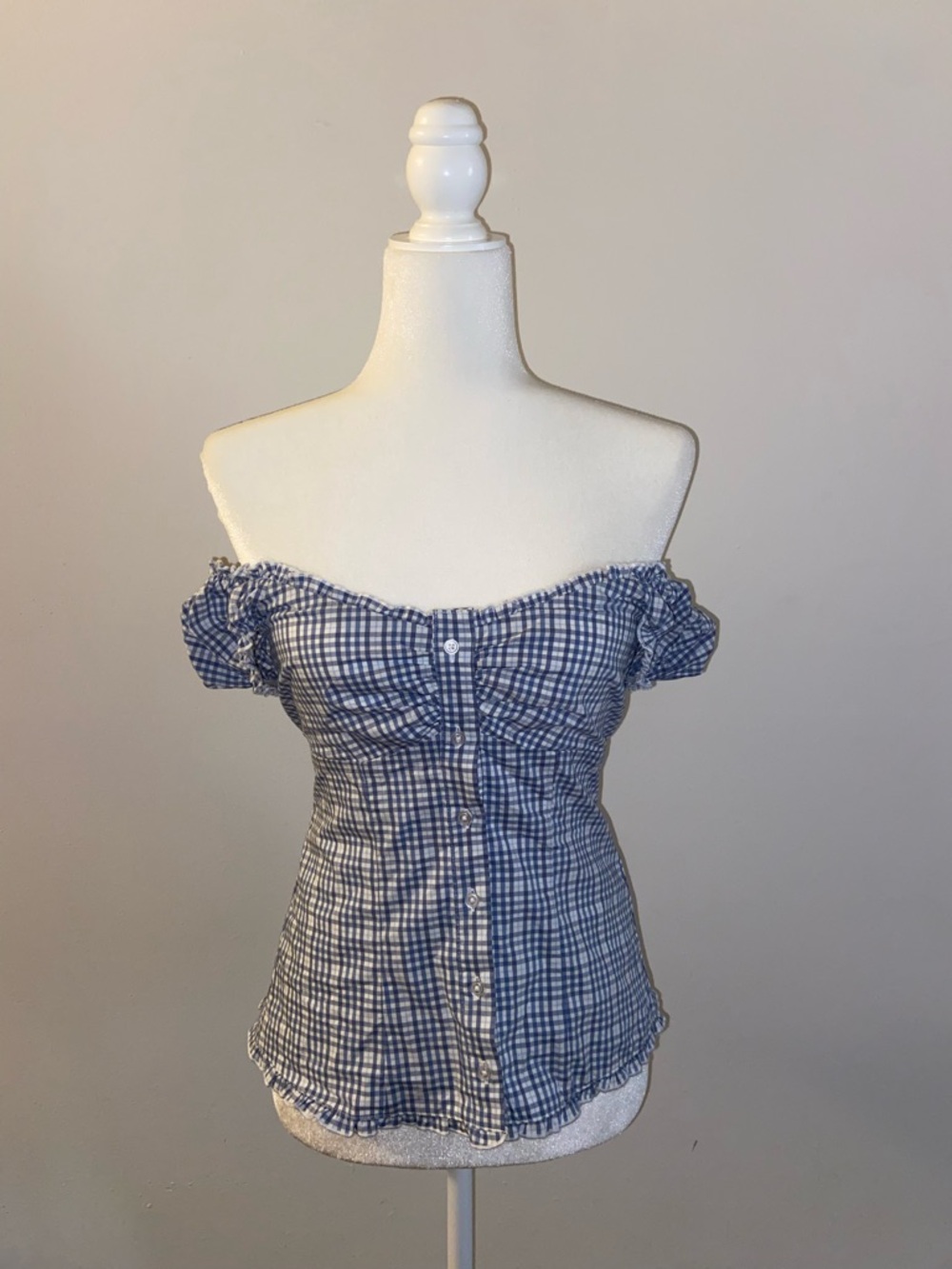 Hollister Off shoulder poplin blouse